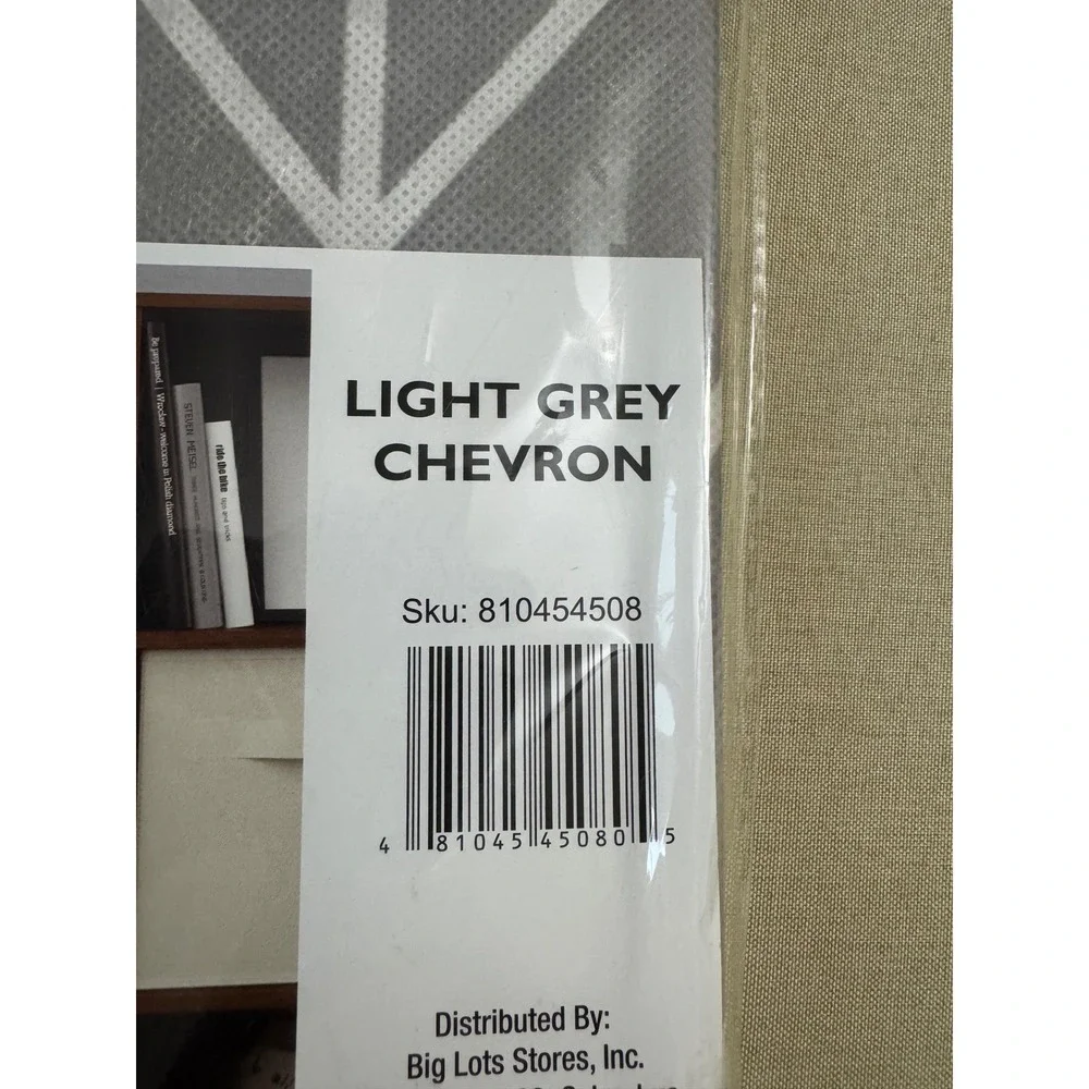 StoreAway Light Grey Chevron Cube Storage Fabric Bin‎ Organizer